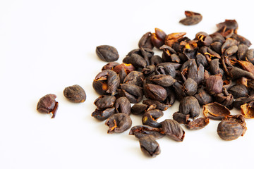 Coffee cherry  on the white background