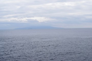 Clouds over the sea in Japan