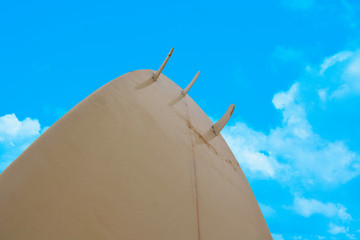 A Surfboard with Clear Blue Sky Background in Sydney Australia.