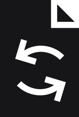 sync document icon , vector