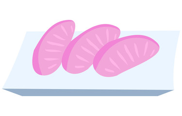 大根の桜漬けのイラスト