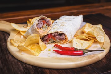 tortilla chips and pepper