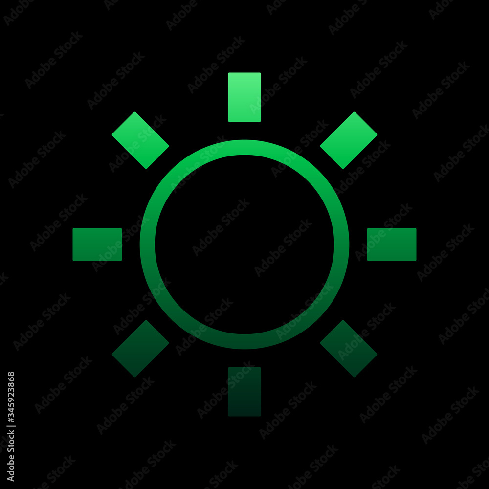 Poster sun sign nolan icon. simple thin line, outline vector of weather icons for ui and ux, website or mob