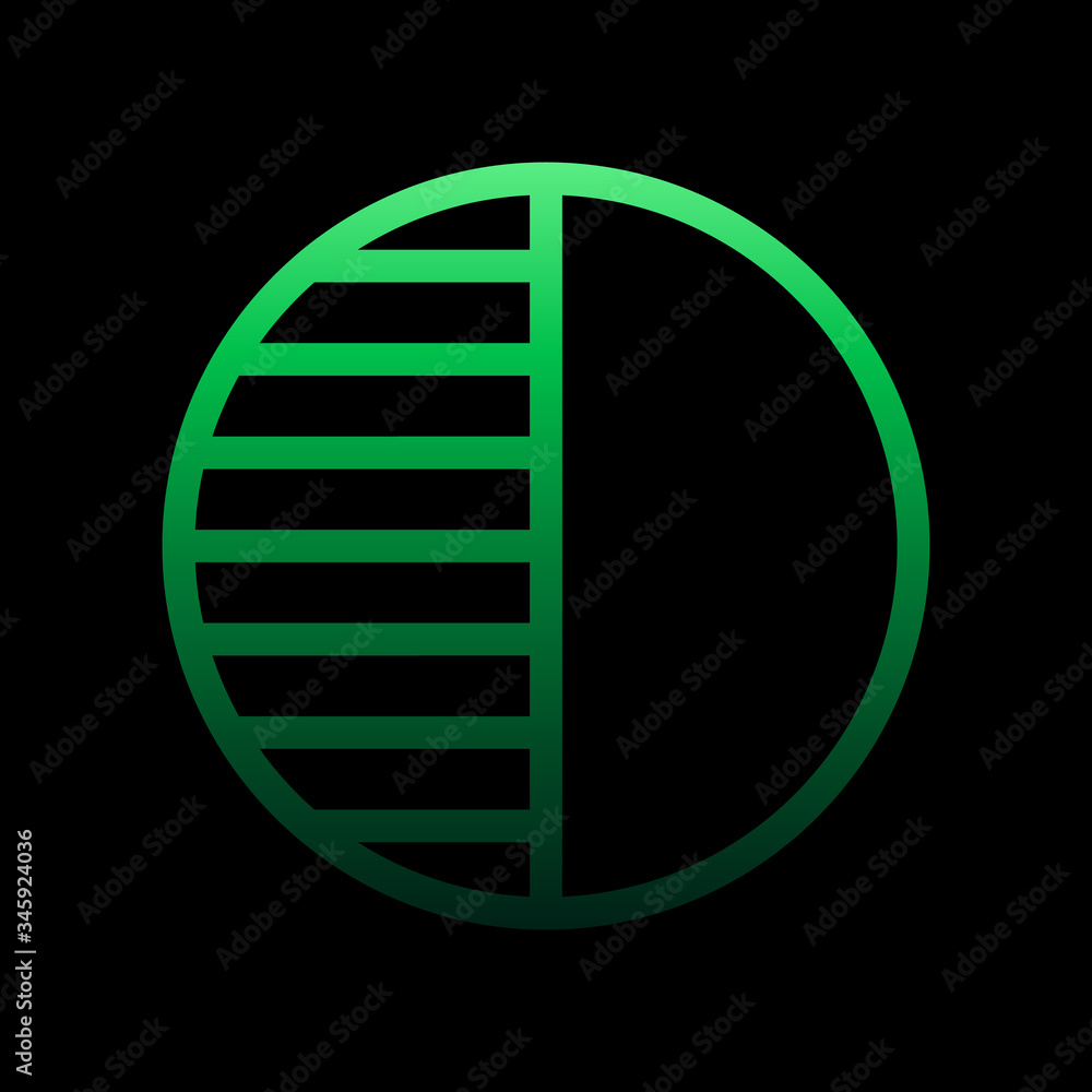 Poster first moon phase quarter sign nolan icon. simple thin line, outline vector of weather icons for ui a
