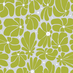 Obraz premium Seamless floral pattern design with stylized large blossoms
