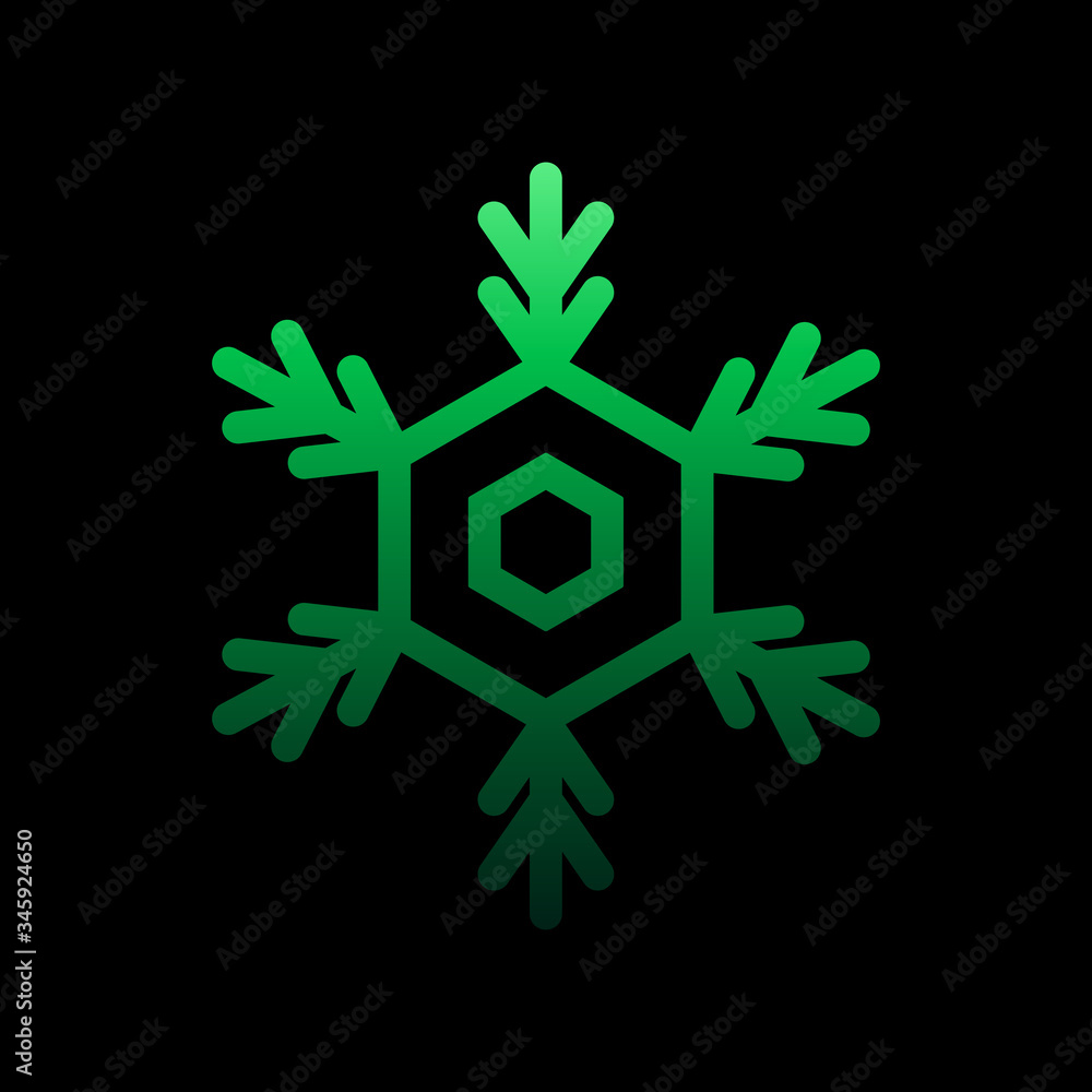 Poster snowflake sign nolan icon. simple thin line, outline vector of weather icons for ui and ux, website 