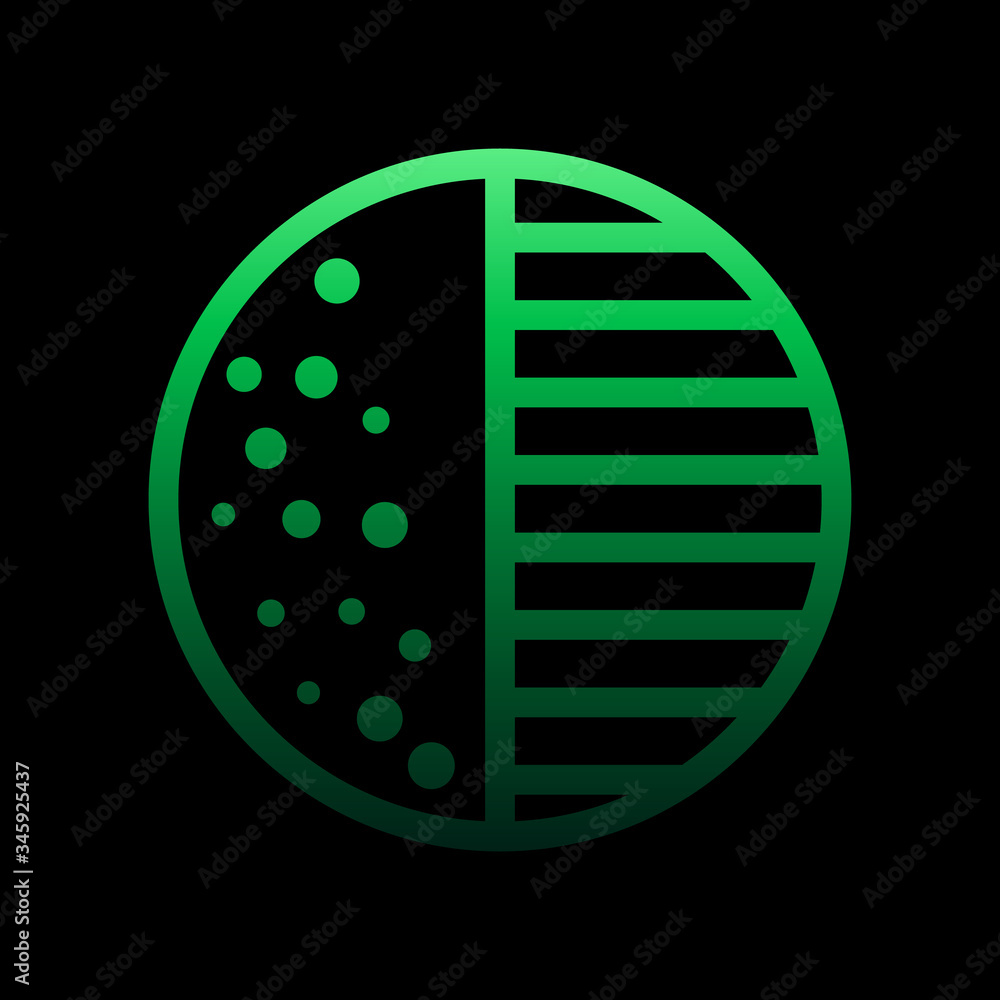 Aufkleber crescent moon sign nolan icon. simple thin line, outline vector of weather icons for ui and ux, webs