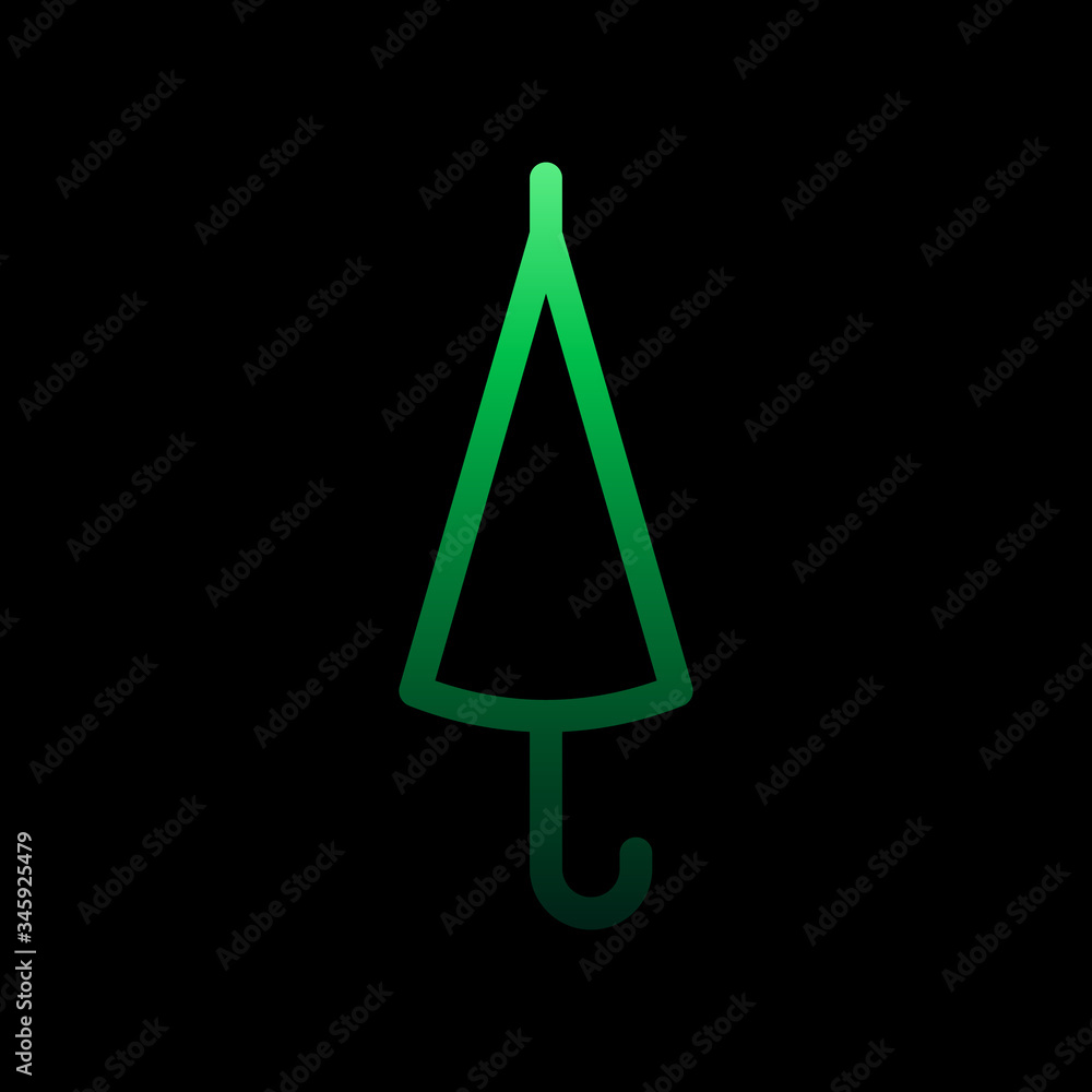 Poster protection rain umbrella sign nolan icon. simple thin line, outline vector of weather icons for ui a