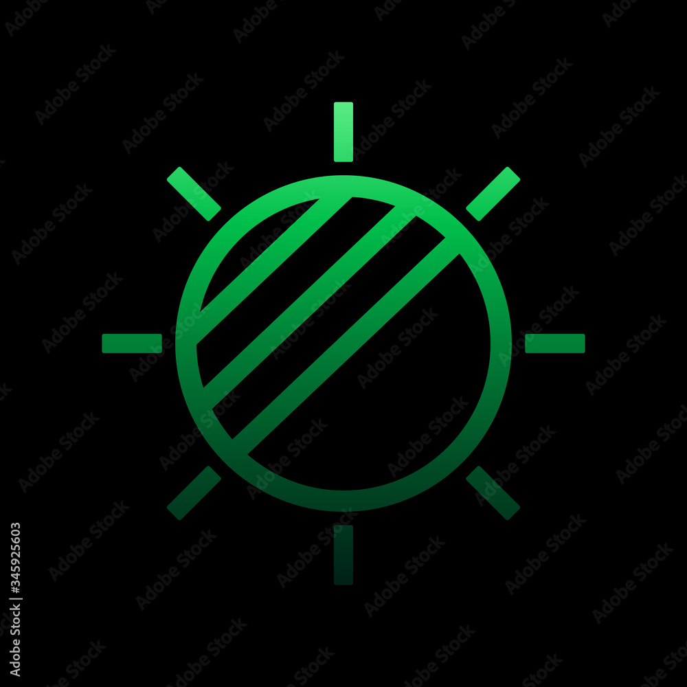 Aufkleber eclipse solar sign nolan icon. simple thin line, outline vector of weather icons for ui and ux, webs