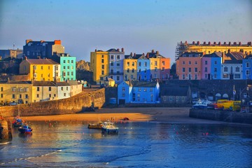 Fototapeta premium View of the harbour Tenby wales