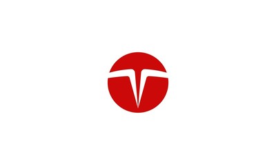 Naklejka premium T, T Icon, Tesla, T Cyrcle