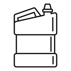 Bleach canister icon. Outline bleach canister vector icon for web design isolated on white background