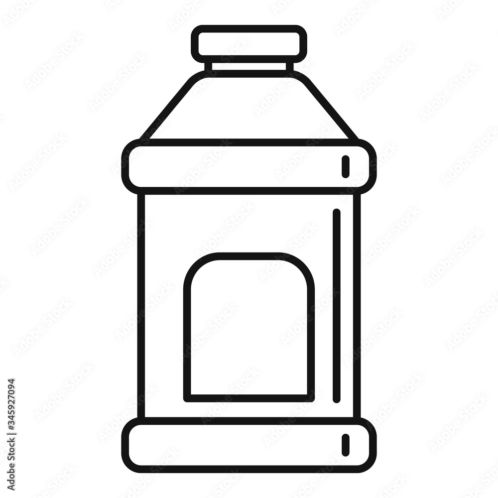 Poster clean container icon. outline clean container vector icon for web design isolated on white backgroun