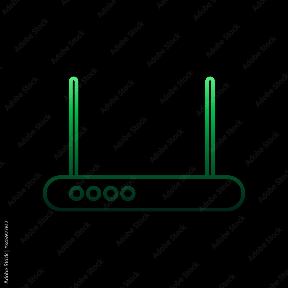 Poster modem nolan icon. simple thin line, outline vector of sosial media network icons for ui and ux, webs