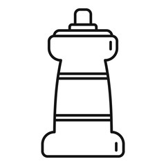 Wash softener bottle icon. Outline wash softener bottle vector icon for web design isolated on white background