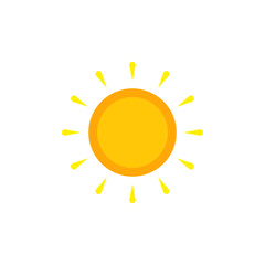 Summer Sun Icon Vector Logo