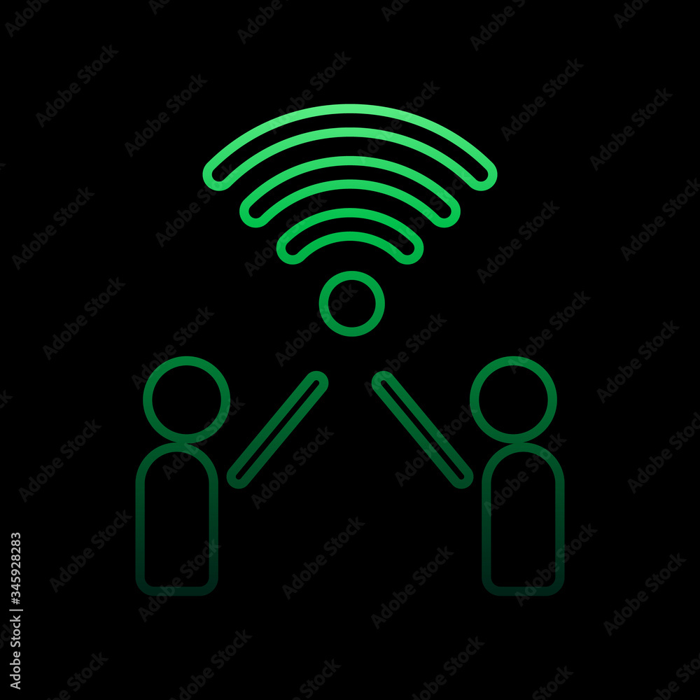 Aufkleber people communication nolan icon. simple thin line, outline vector of sosial media network icons for 
