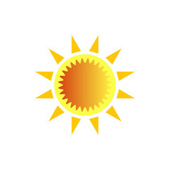 Summer Sun Icon Vector Logo