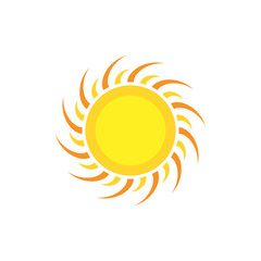 Summer Sun Icon Vector Logo