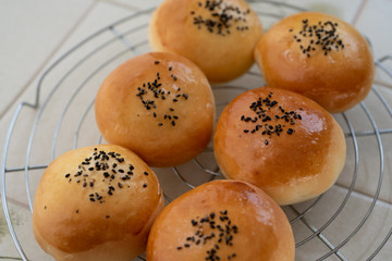自宅でパン作り　あんぱん