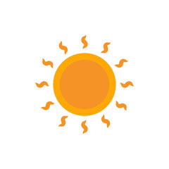 Summer Sun Icon Vector Logo