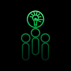 time for an idea nolan icon. Simple thin line, outline vector of conferencing icons for ui and ux, website or mobile application