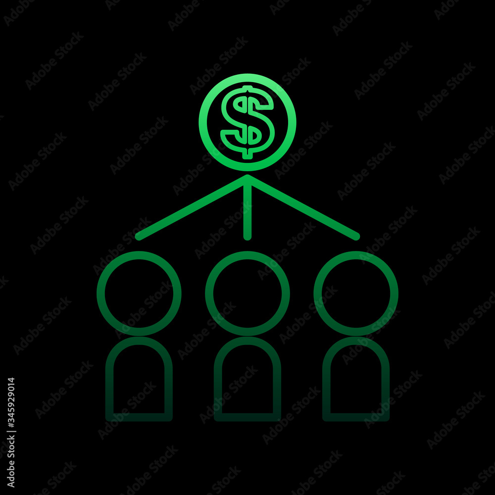 Aufkleber concentration on income nolan icon. simple thin line, outline vector of conferencing icons for ui an