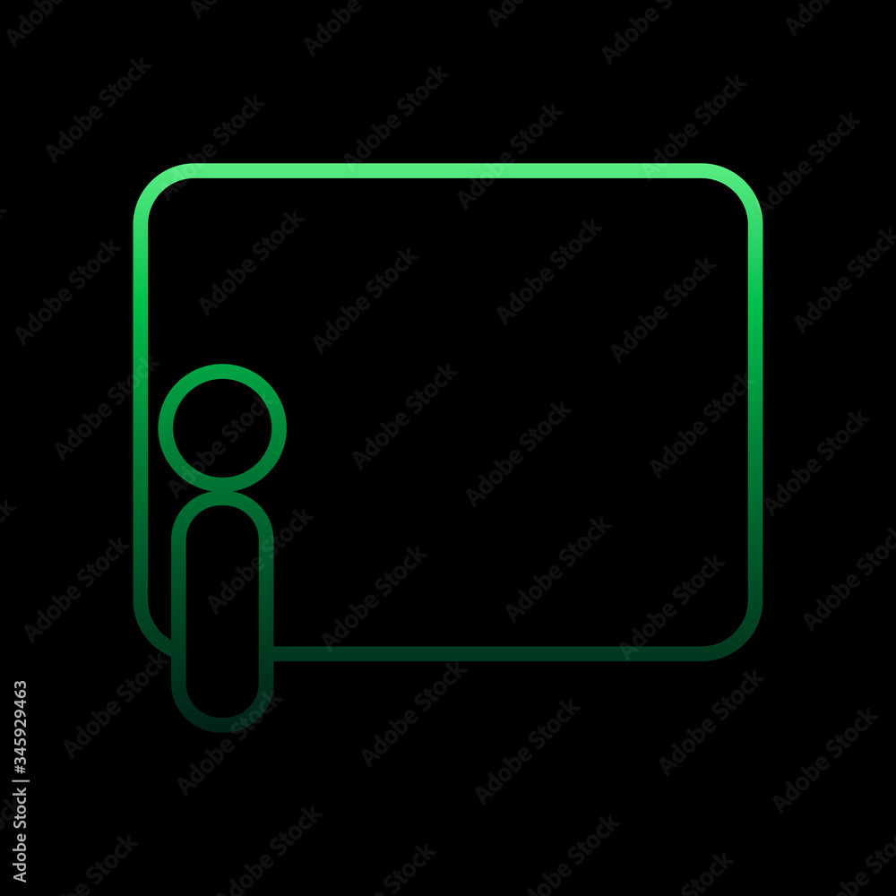 Poster presentation nolan icon. simple thin line, outline vector of conferencing icons for ui and ux, websi