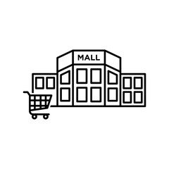 Mall building icon