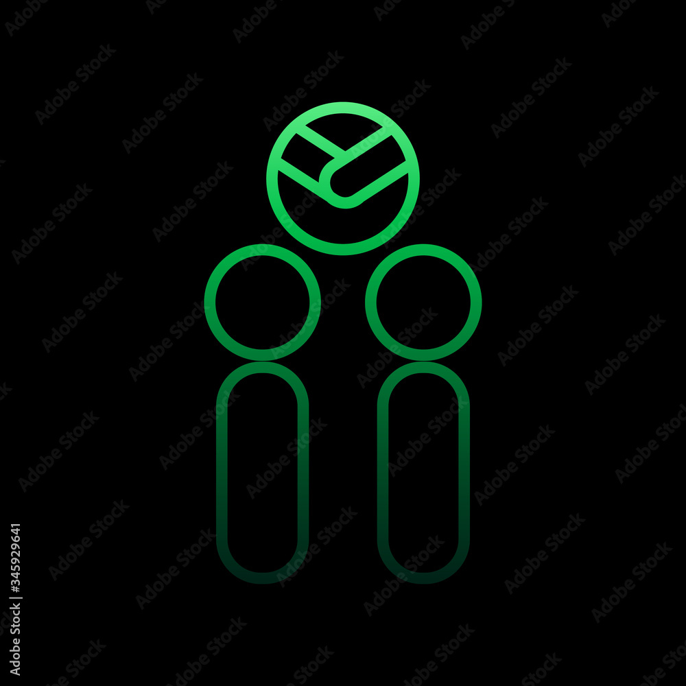 Aufkleber mutual agreement nolan icon. simple thin line, outline vector of conferencing icons for ui and ux, w