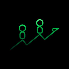 employee growth schedule nolan icon. Simple thin line, outline vector of conferencing icons for ui and ux, website or mobile application