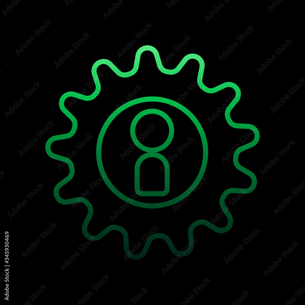 Poster personnel management nolan icon. simple thin line, outline vector of conferencing icons for ui and u