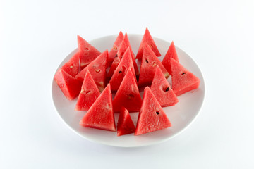 watermelon on a white background, isolated