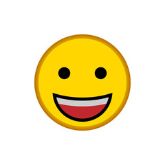 Face Emoticon icon vector logo