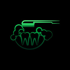Wash, tooth nolan icon. Simple thin line, outline vector of dentist icons for ui and ux, website or mobile application