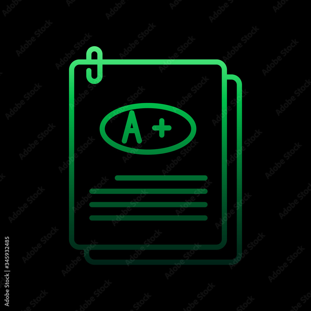 Aufkleber exam answers nolan icon. simple thin line, outline vector of education icons for ui and ux, website 