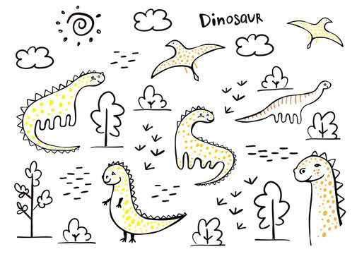 set dinozavr adob