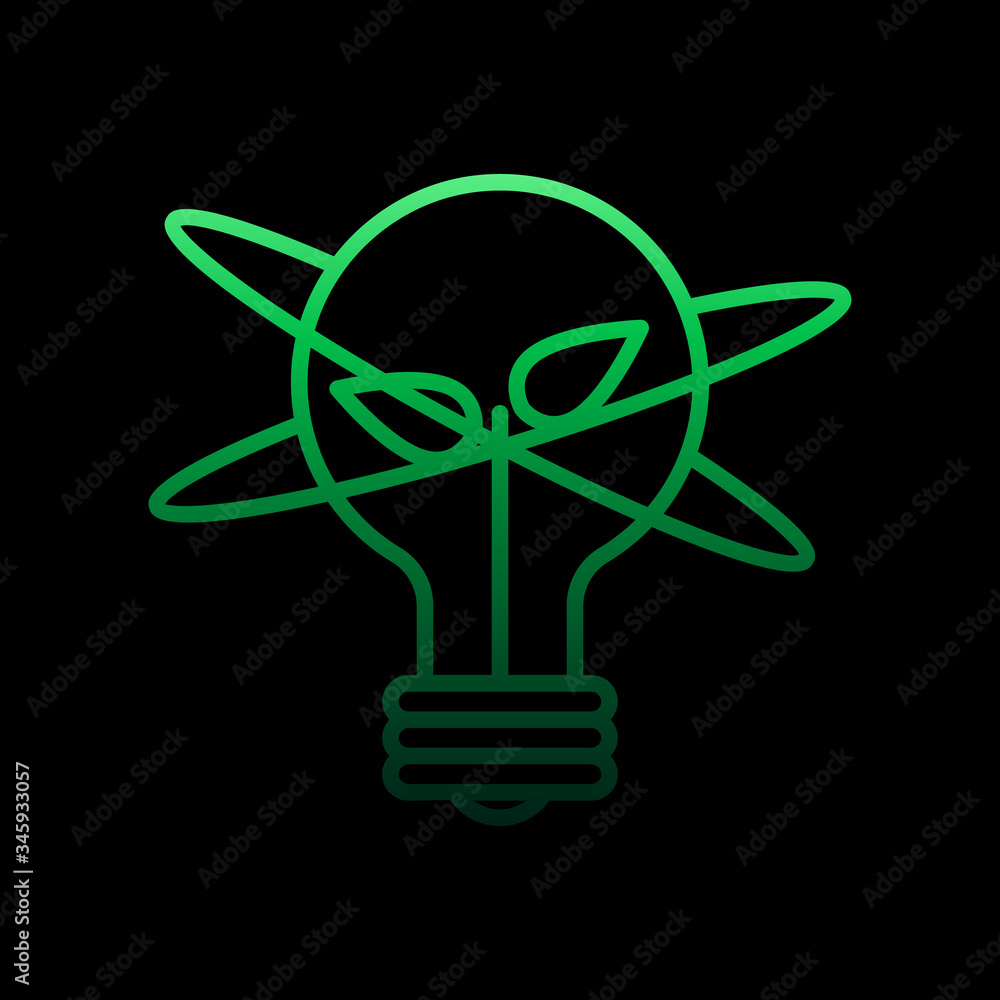 Poster light and atoms nolan icon. simple thin line, outline vector of education icons for ui and ux, websi