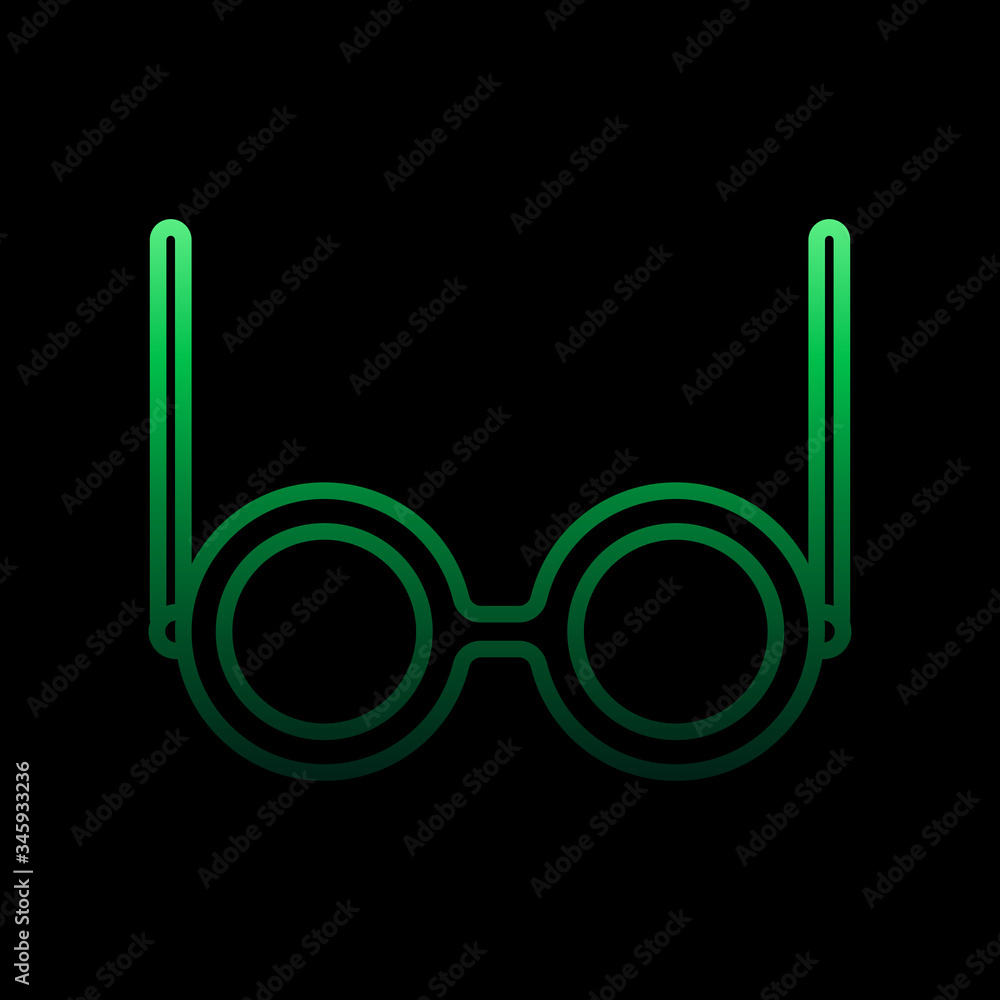 Poster spectacles nolan icon. simple thin line, outline vector of education icons for ui and ux, website or