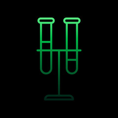 chemical flasks nolan icon. Simple thin line, outline vector of Education icons for ui and ux, website or mobile application