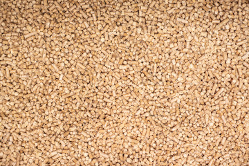 Cat litter made of wood sawdust, texture, pellet