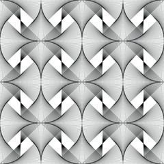 Black linear vector pattern for textile, paper or wallpaper. Abstract.