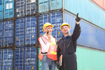 Engineering with logistics background or transportation Industry or shipping business, Container...