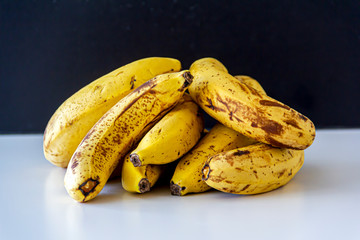 The Dark Spots On Ripe Yellow Bananas