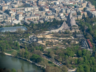 vue aérienne du zoo de Vincennes à Paris