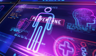 Game creating on screen illustration © Skórzewiak