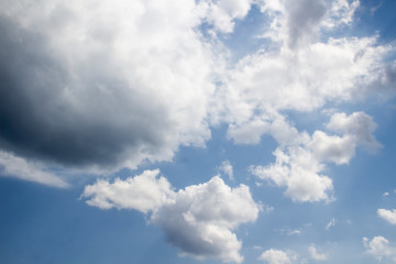 Beautiful clouds in the sky.  Pattern from clouds