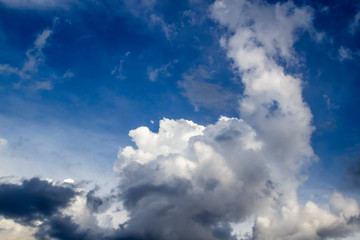 Fototapeta na wymiar Beautiful clouds in the sky. Pattern from clouds
