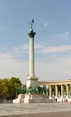 Fototapeta na wymiar Millenium Monument - Heroes Square - Budapest