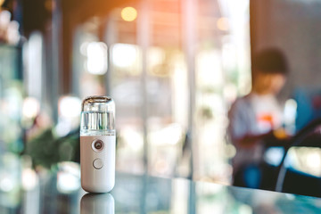 Alcohol nano mist sprayer for hand cleaning to prevent the spread of the corona virus (Covid-19)...
